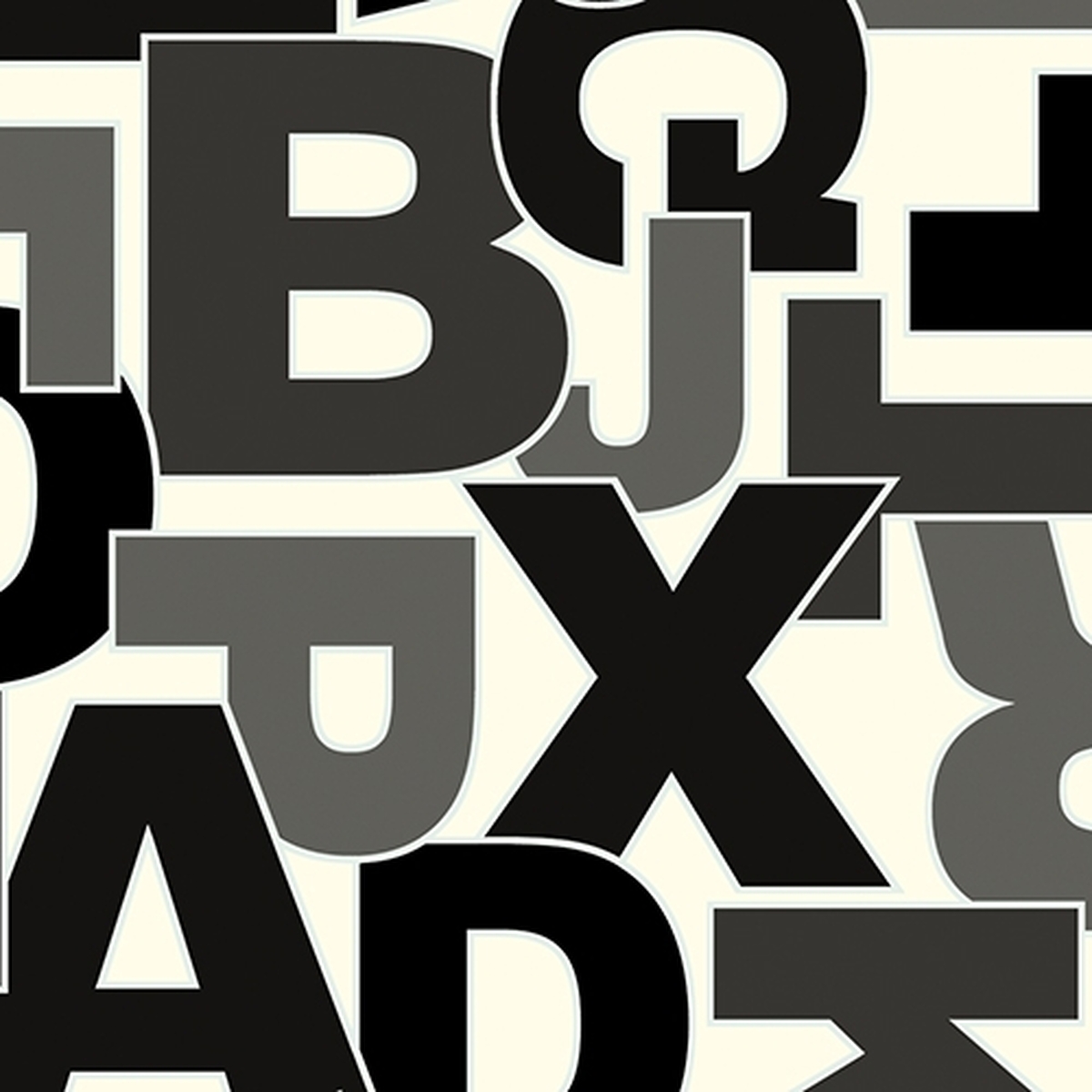 Leoline Alphabet Alfabe Desenli Yoğun Trafik PVC Yer Kaplaması