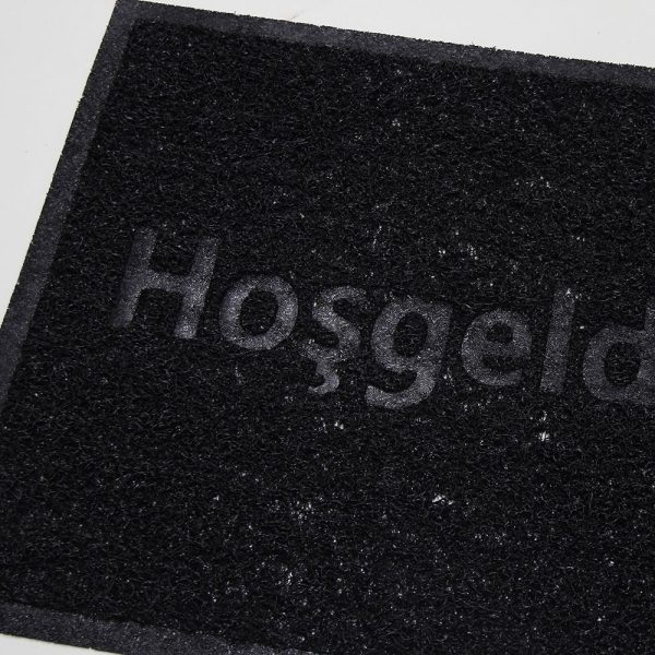 Büyük Boy Hoşgeldiniz Baskılı Kıvırcık Kapı Önü Paspası - Görsel 4