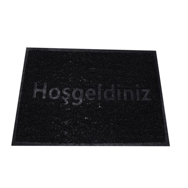 Büyük Boy Hoşgeldiniz Baskılı Kıvırcık Kapı Önü Paspası - Görsel 2