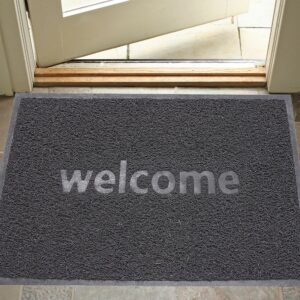 Büyük Boy Welcome Baskılı Kıvırcık Kapı Önü Paspası