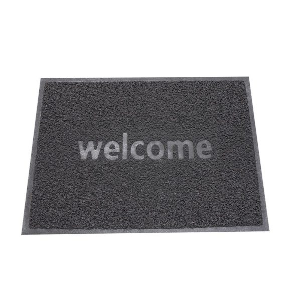Büyük Boy Welcome Baskılı Kıvırcık Kapı Önü Paspası