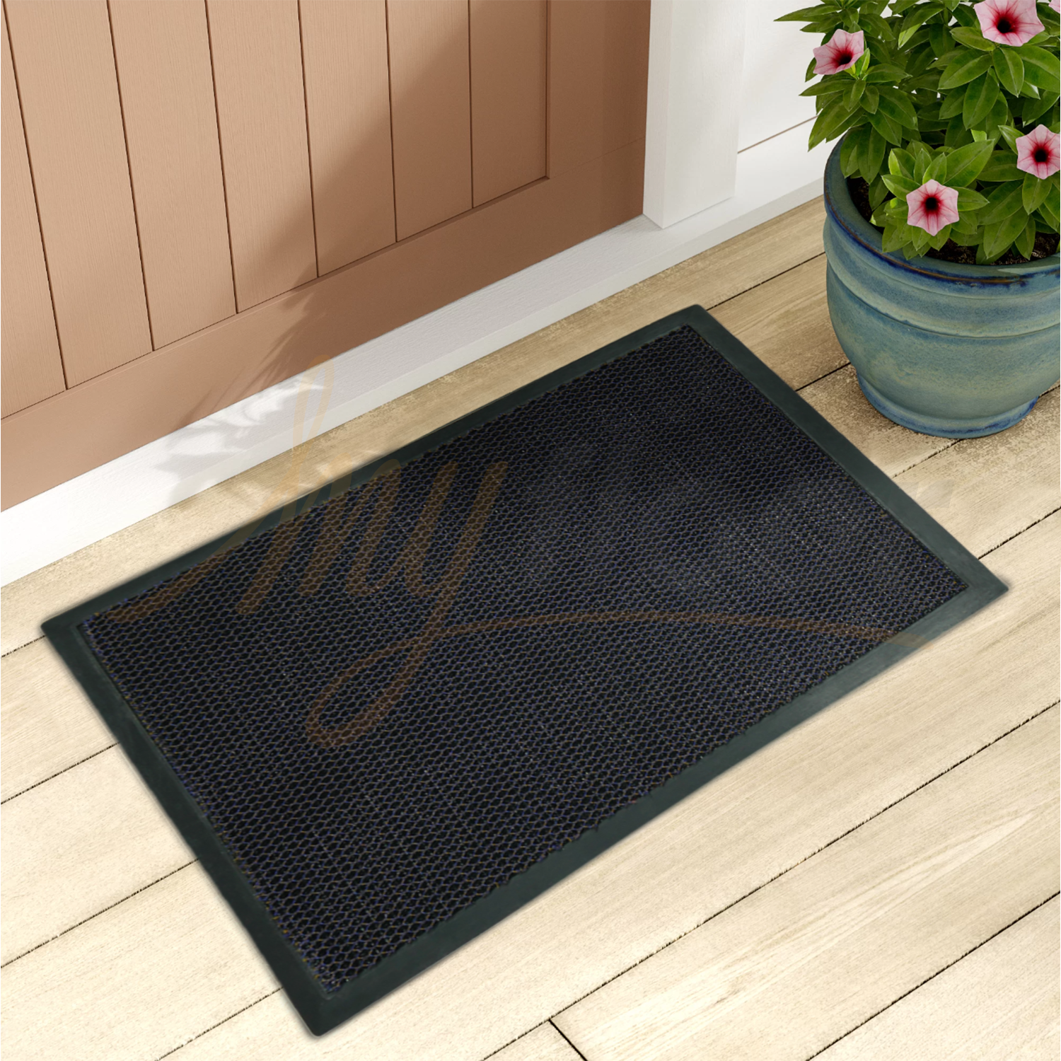 Comfot Mat Çerçeveli Çamur ve Kir Sıyırıcı Kapı Önü Paspası Mor