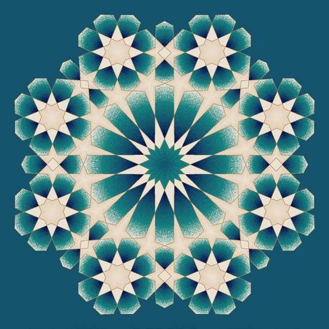 Myfloor G121-Koyu Mavi Göbekli Cami Halısı
